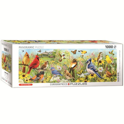 Backyard Birds Panoramic 1000pc