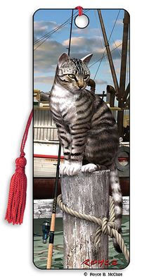 Royce 3D Bookmark - Wharf Cat