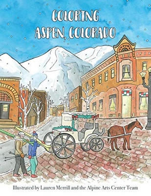 Coloring Aspen, Colorado (3) (Coloring Ski Towns in Colorado)