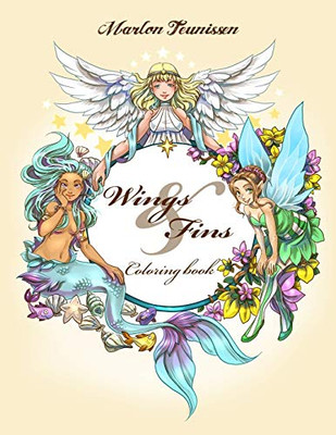 Wings and Fins: Adult Coloring Book