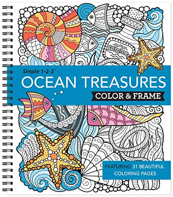 Color & Frame Coloring Book - Ocean Treasures
