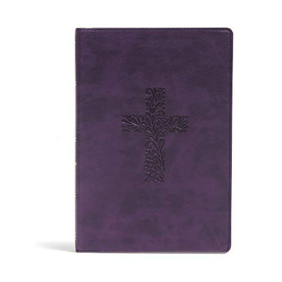 KJV Rainbow Study Bible, Purple LeatherTouch, Ribbon Marker, Color-Coded Text, Smythe Sewn Binding, Easy to Read Bible Font, Bible Study Helps, Full-Color Maps