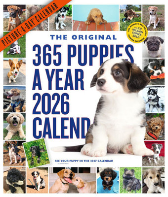 365 Puppies-A-Year Picture-A-Day(r) Wall Calendar 2026