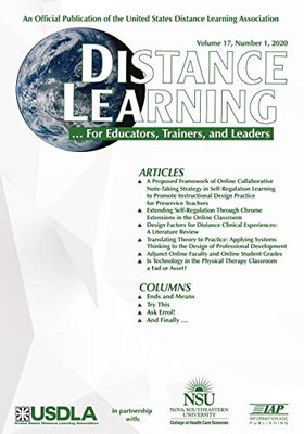 Distance Learning: Volume 17 #1 (Distance Learning Journal)