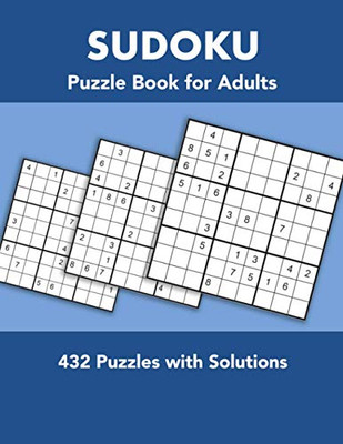 Sudoku Puzzle Book for Adults: 432 Puzzles with Solutions