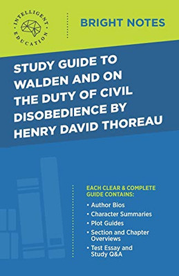 Study Guide to Walden and On the Duty of Civil Disobedience by Henry David Thoreau (Bright Notes)