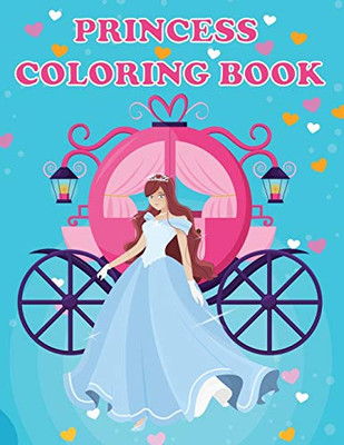 Princess Coloring Book: Princesses & Fairies, Ages 4-8, Fun Color Pages For Kids, Girls Birthday Gift, Journal