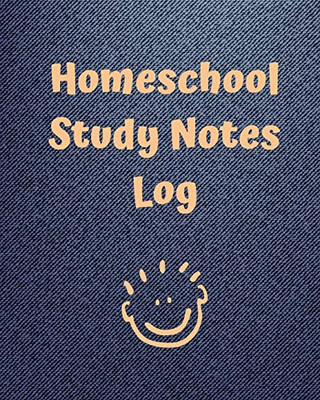 Homeschool Study Notes Log: Virtual Learning Workbook - Lecture Notes - Weekly Subject Breakdown