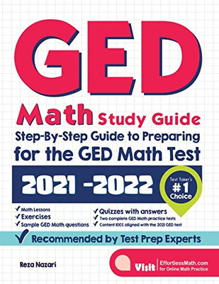 GED Math Study Guide: Step-By-Step Guide to Preparing for the GED Math Test