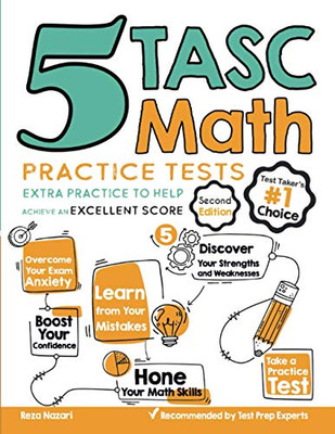 5 TASC Math Practice Tests: Extra Practice to Help Achieve an Excellent Score