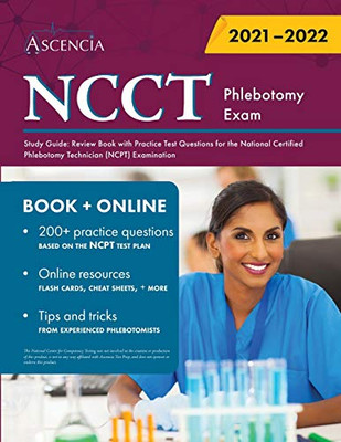 NCCT Phlebotomy Exam Study Guide: Review Book with Practice Test Questions for the National Certified Phlebotomy Technician (NCPT) Examination