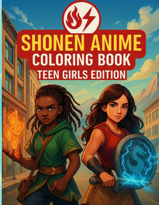 Shonen Anime Coloring Book: Teen Girls Edition