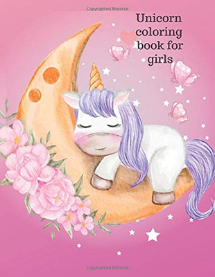 Unicorn coloring book for girls - 9781716387395