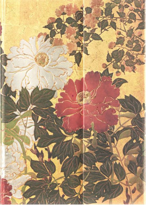 Natsu MIDI Unlined Hardcover Journal, 144pg, 120gsm by Paperblanks (Rinpa Florals)