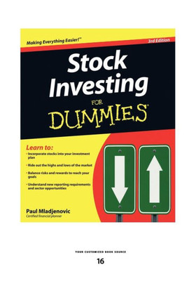 Stock Investing for Dummies (Large Print 16pt) Large Print