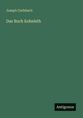 Das Buch Koheleth