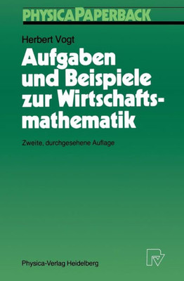 Aufgaben Und Beispiele Zur Wirtschaftsmathematik
