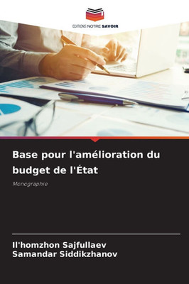 Base pour l'amÃ©lioration du budget de l'Ã‰tat