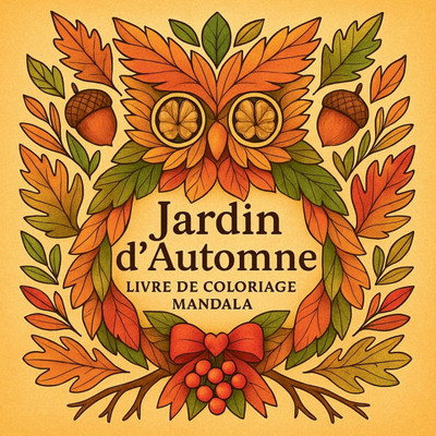 Jardin d'automne - Livre de coloriage Mandala
