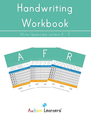 Handwriting Workbook : Write Uppercase Letters A-Z