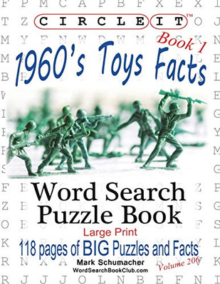 Circle It, 1960s Toys Facts, Book 1, Word Search, Puzzle Book