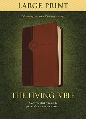 The Living Bible : Brown / Tan Tutone Leatherlike - 9781414378589