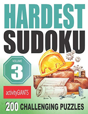 Hard Sudoku Puzzles Volume 3 200 Challenging Puzzles Activity Giants