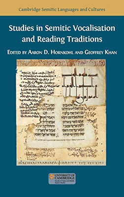 Studies in Semitic Vocalisation and Reading Traditions - 9781783749362