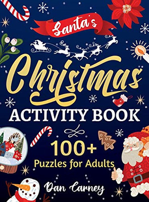 Santa's Christmas Activity Book : 100+ Puzzles for Adults - 9781777184988