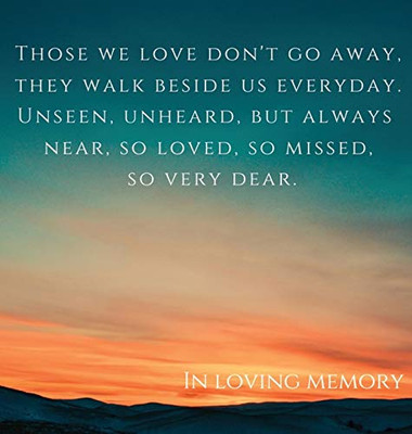 Funeral Book, in Loving Memory (Hardcover) : Memory Book, Comments Book, Condolence Book for Funeral, Remembrance, Celebration of Life, in Loving Memory Funeral Guest Book, Memorial Guest Book, Memorial Service Guest Book