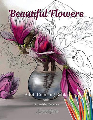 Beautiful Flowers Coloring Book