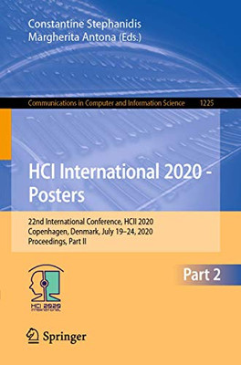 HCI International 2020 - Posters : 22nd International Conference, HCII 2020, Copenhagen, Denmark, July 19û24, 2020, Proceedings, Part II