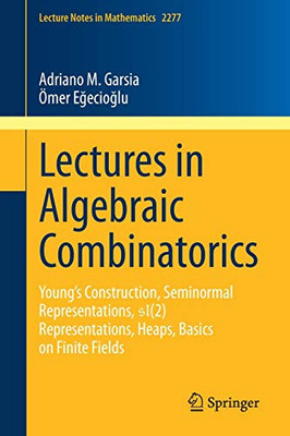 Lectures in Algebraic Combinatorics : Young's Construction, Seminormal Representations, SL(2) Representations, Heaps, Basics on Finite Fields