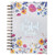 Large Hardcover Notebook/Journal Bible Verse Inspirational Wire Bound Spiral Notebook w/192 Lined Pages, 6 x 8.25 (Be Joyful)