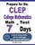 Prepare For The Clep College Mathematics Test In 7 Days: A Quick Study Guide With Two Full-Length Clep College Mathematics Practice Tests