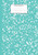 Marble Notebook A4 : Turquoise Marble College Ruled Journal