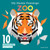 My Sticker Paintings: Zoo: 10 Magnificent Paintings (Happy Fox Books) Paint By Sticker For Kids Ages 6-10 - Tiger, Wolf, Elephant, And More, With 50-100 Removable, Reusable Stickers Per Design