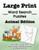 Large Print Word Search Puzzles Animal Edition: 50+ Easy, Jumbo Print Search and Find Word Puzzles All About Animals Large Print