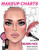 Makeup Charts - Face Charts for Makeup Artists: White Model - OBLONG face shape (Makeup Face Charts)
