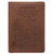 Soar Wings Like Eagles Isaiah 40:31 Bible Verse Brown Scenic Faux Leather Classic Journal, Inspirational Zippered Notebook W/Ribbon 336 Lined Pages