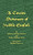 A Concise Dictionary of Middle English