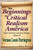The Beginnings of Critical Realism in America, Volume 3: Main Currents in American Thought
