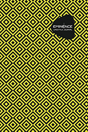 Eminence Lifestyle Journal, Creative, Write-in Notebook, Dotted Lines, Wide Ruled, Medium Size 6 x 9 Inch (Yellow)