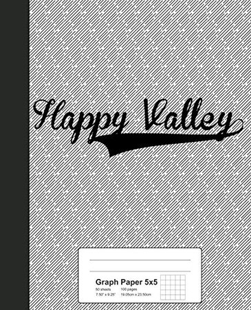 Graph Paper 5X5: Happy Valley Notebook (Weezag Graph Paper 5X5 Notebook)