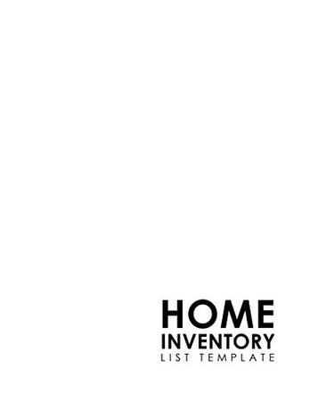 Home Inventory List Template - 9781093628289