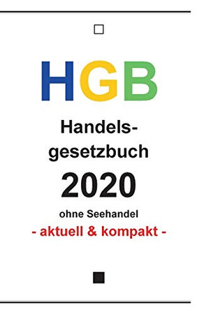 HGB: Handelsgesetzbuch 2020 (Gesetzestexte (2)) (German Edition)