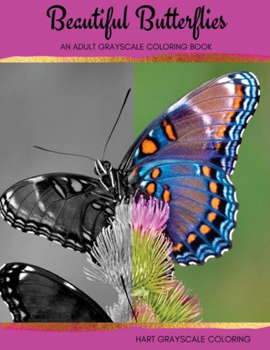 Beautiful Butterflies: coloring books for adults Relaxation (Adult