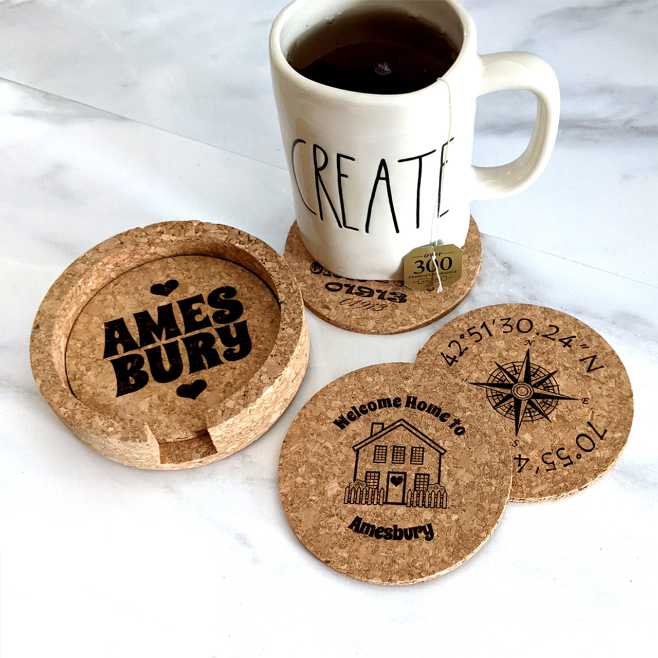 Custom Cork Coasters, Custom Die Cut, Drink & Bar Coasters