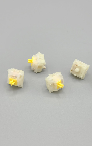 Gateron Milky Top & Bottom - Yellow - 10 Pack