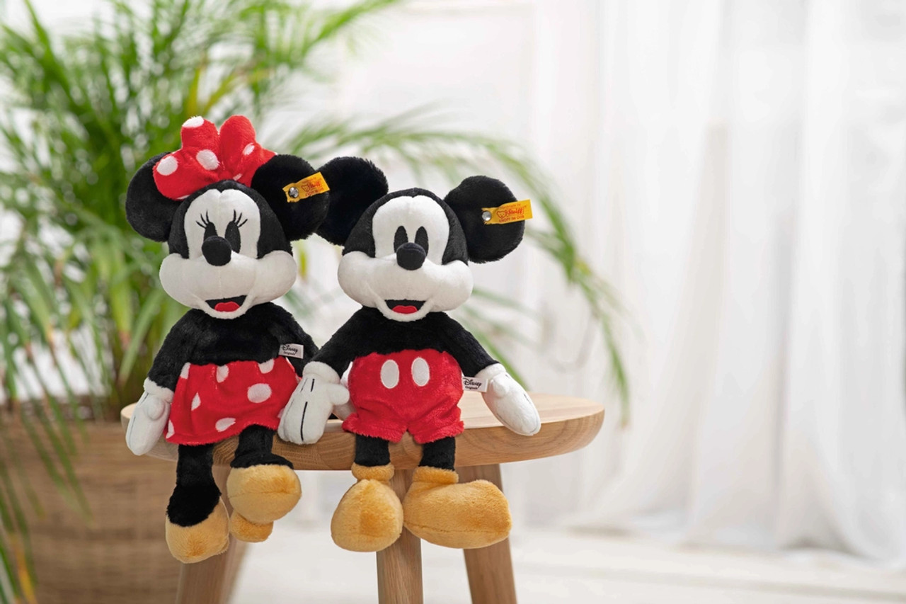 Steiff - シュタイフ　MINNIE MOUSE WITH DISNEY BEAR WDW - Steiff Minnie & Teddy Bear Plush Toy — USShoppingSOS